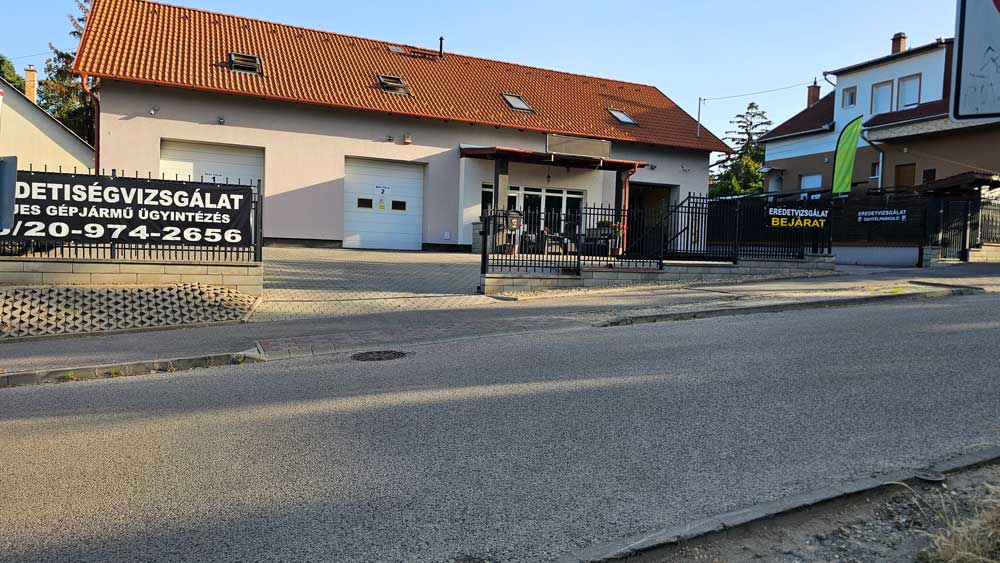 Eredetvizsgálat bejárat